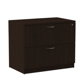 Alera Valencia Series Lateral File, 2 Legal/Letter-Size File Drawers, Espresso, 34" x 22.75" x 29.5