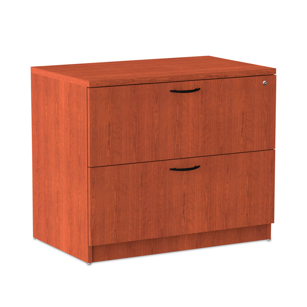 Alera Valencia Series Lateral File, 2 Legal/Letter-Size File Drawers, Medium Cherry, 34" x 22.75" x 29.5