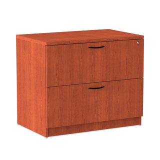 Alera Valencia Series Lateral File, 2 Legal/Letter-Size File Drawers, Medium Cherry, 34" x 22.75" x 29.5