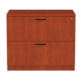 Alera Valencia Series Lateral File, 2 Legal/Letter-Size File Drawers, Medium Cherry, 34" x 22.75" x 29.5