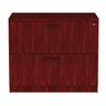 Alera Valencia Series Lateral File, 2 Legal/Letter-Size File Drawers, Mahogany, 34" x 22.75" x 29.5