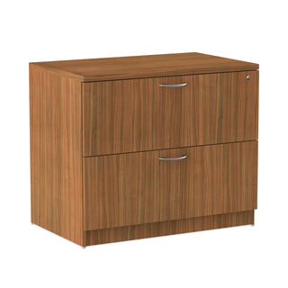 Alera Valencia Series Lateral File, 2 Legal/Letter-Size File Drawers, Modern Walnut, 34" x 22.75" x 29.5