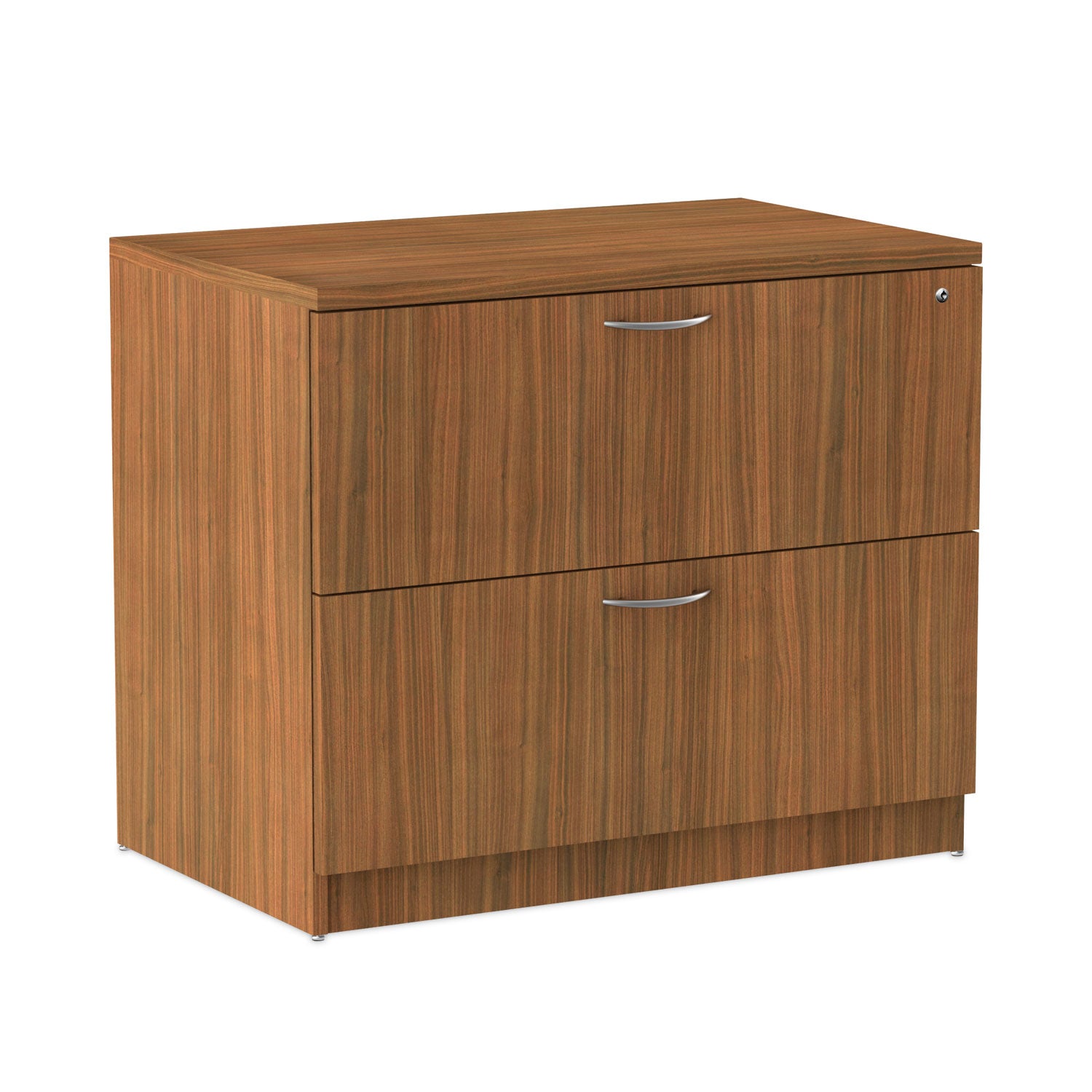 Alera Valencia Series Lateral File, 2 Legal/Letter-Size File Drawers, Modern Walnut, 34" x 22.75" x 29.5