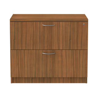 Alera Valencia Series Lateral File, 2 Legal/Letter-Size File Drawers, Modern Walnut, 34" x 22.75" x 29.5