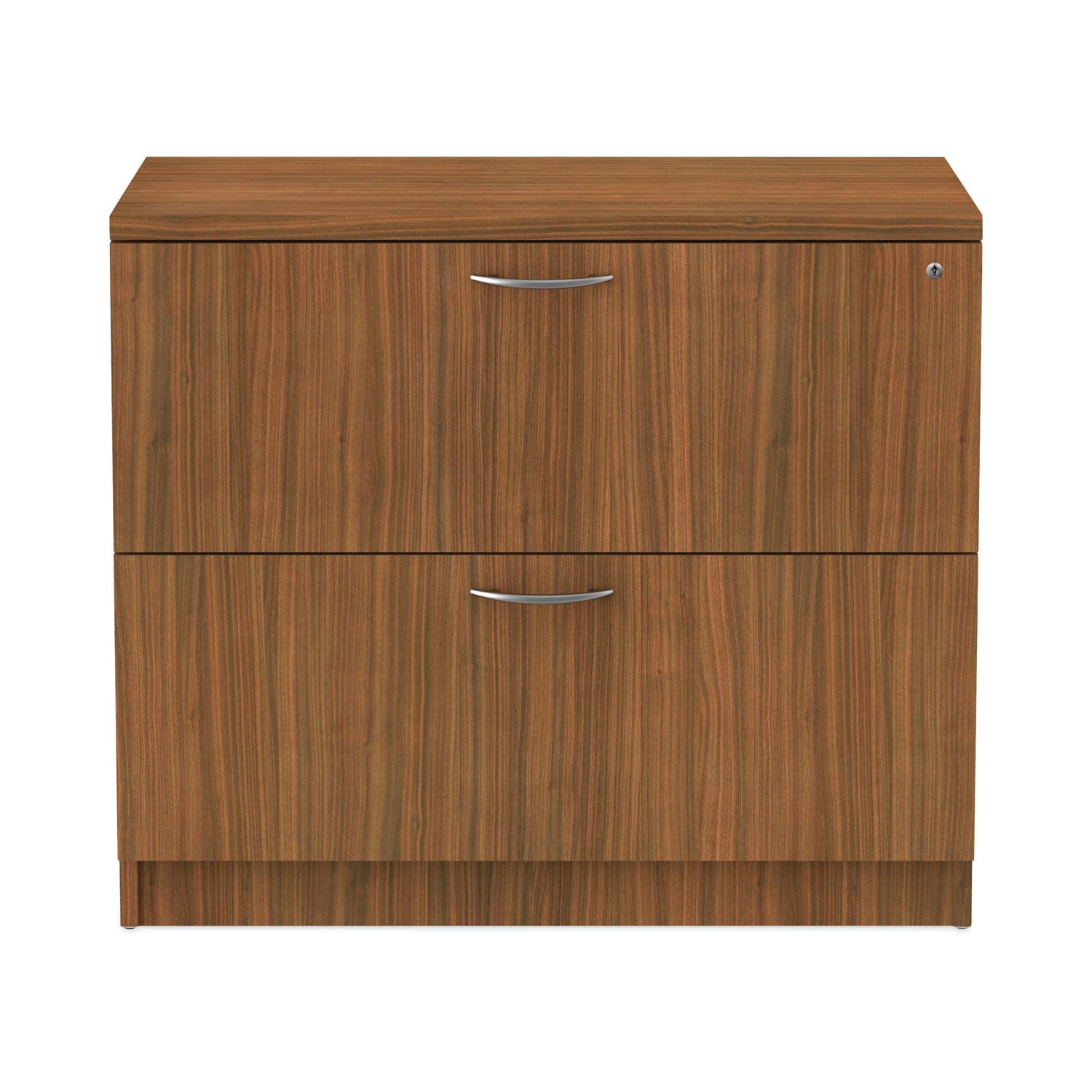 Alera Valencia Series Lateral File, 2 Legal/Letter-Size File Drawers, Modern Walnut, 34" x 22.75" x 29.5