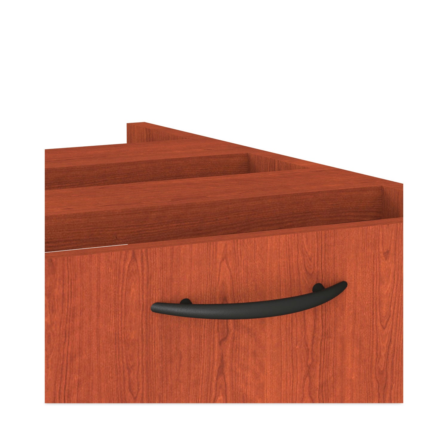 Alera Valencia Series Full Pedestal File, Left/Right, 2 Legal/Letter-Size File Drawers, Medium Cherry, 15.63" x 20.5" x 28.5
