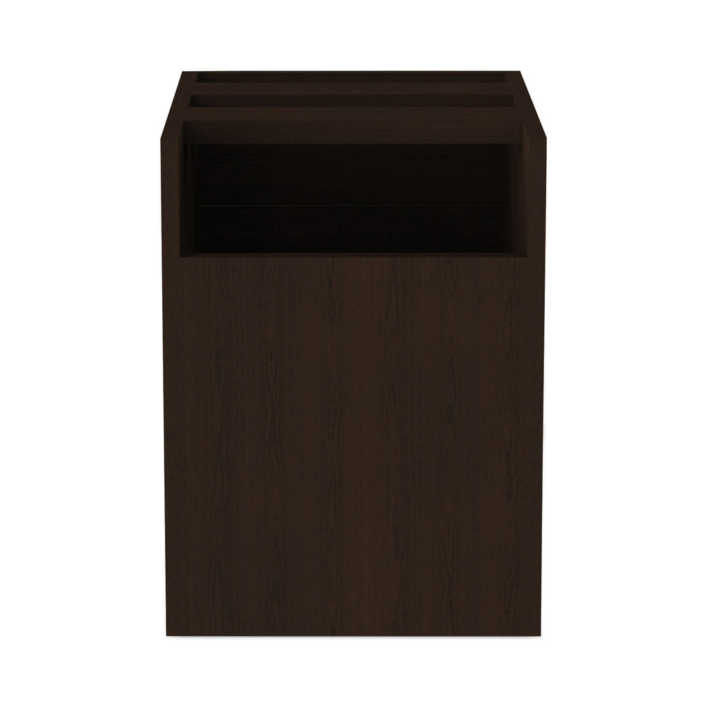 Alera Valencia Series Hanging Pedestal File, Left/Right, 2-Drawers: Box/File, Legal/Letter, Espresso, 15.63" x 20.5" x 19.25
