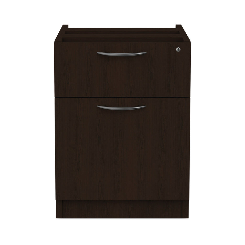 Alera Valencia Series Hanging Pedestal File, Left/Right, 2-Drawers: Box/File, Legal/Letter, Espresso, 15.63" x 20.5" x 19.25