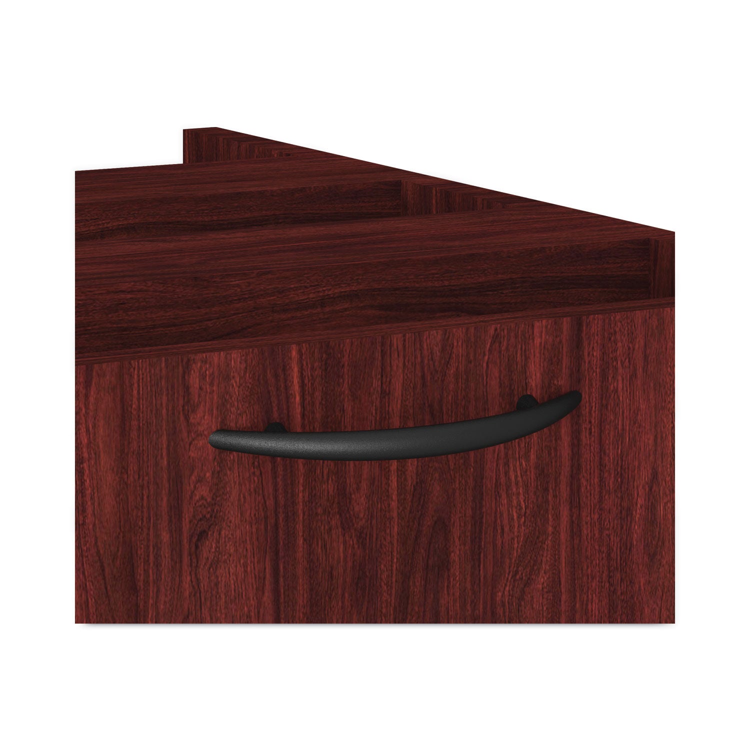 Alera Valencia Series Hanging Pedestal File, Left/Right, 2-Drawers: Box/File, Legal/Letter, Mahogany, 15.63" x 20.5" x 19.25