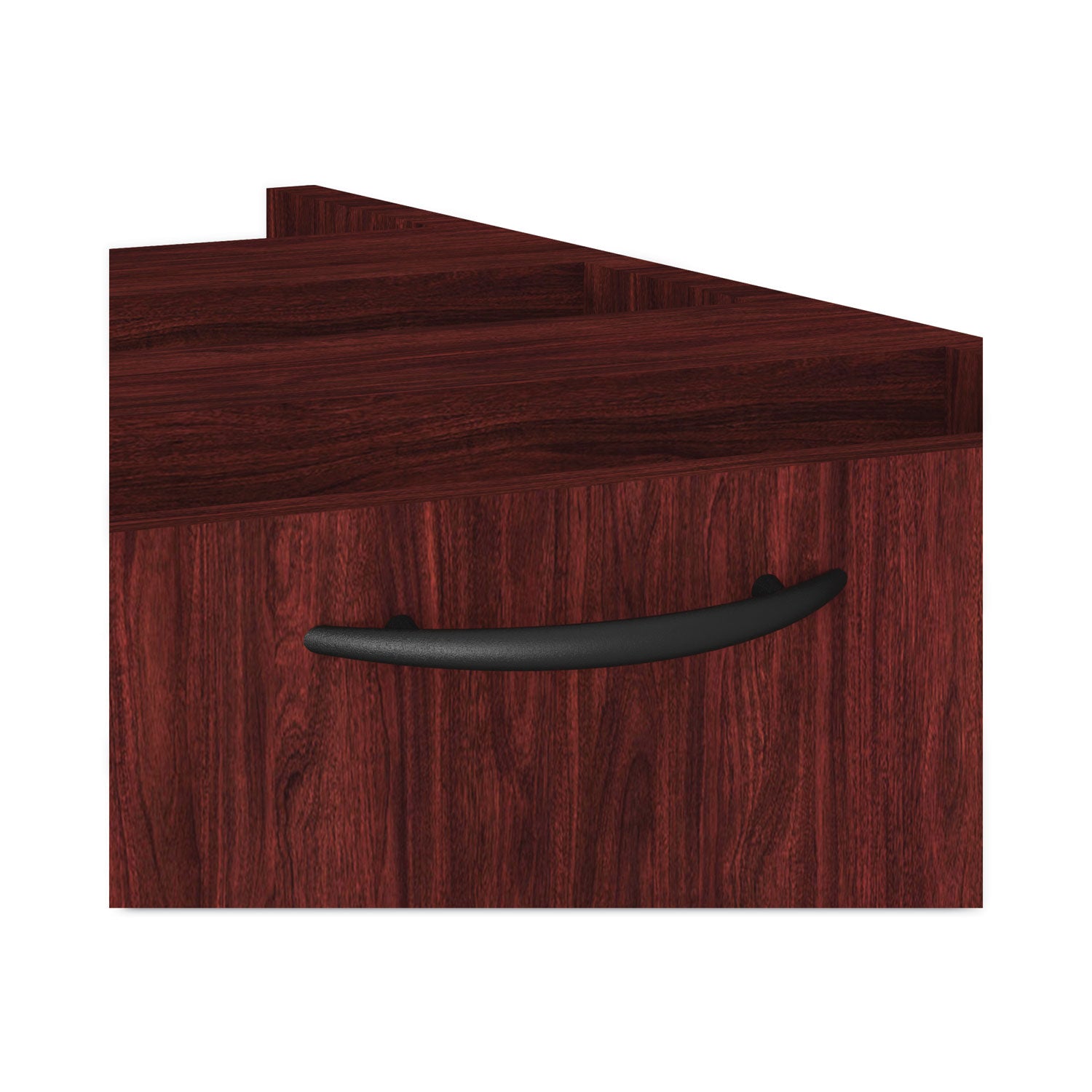 Alera Valencia Series Hanging Pedestal File, Left/Right, 2-Drawers: Box/File, Legal/Letter, Mahogany, 15.63" x 20.5" x 19.25 - 5