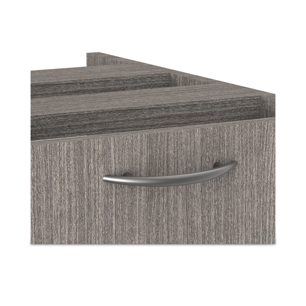 Alera Valencia Series Full Pedestal File, Left or Right, 2 Legal/Letter-Size File Drawers, Gray, 15.63" x 20.5" x 28.5
