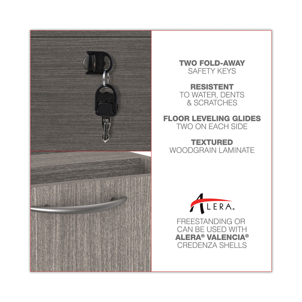 Alera Valencia Series Lateral File, 2 Legal/Letter-Size File Drawers, Gray, 34" x 22.75" x 29.5