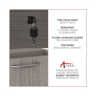 Alera Valencia Series Lateral File, 2 Legal/Letter-Size File Drawers, Gray, 34" x 22.75" x 29.5