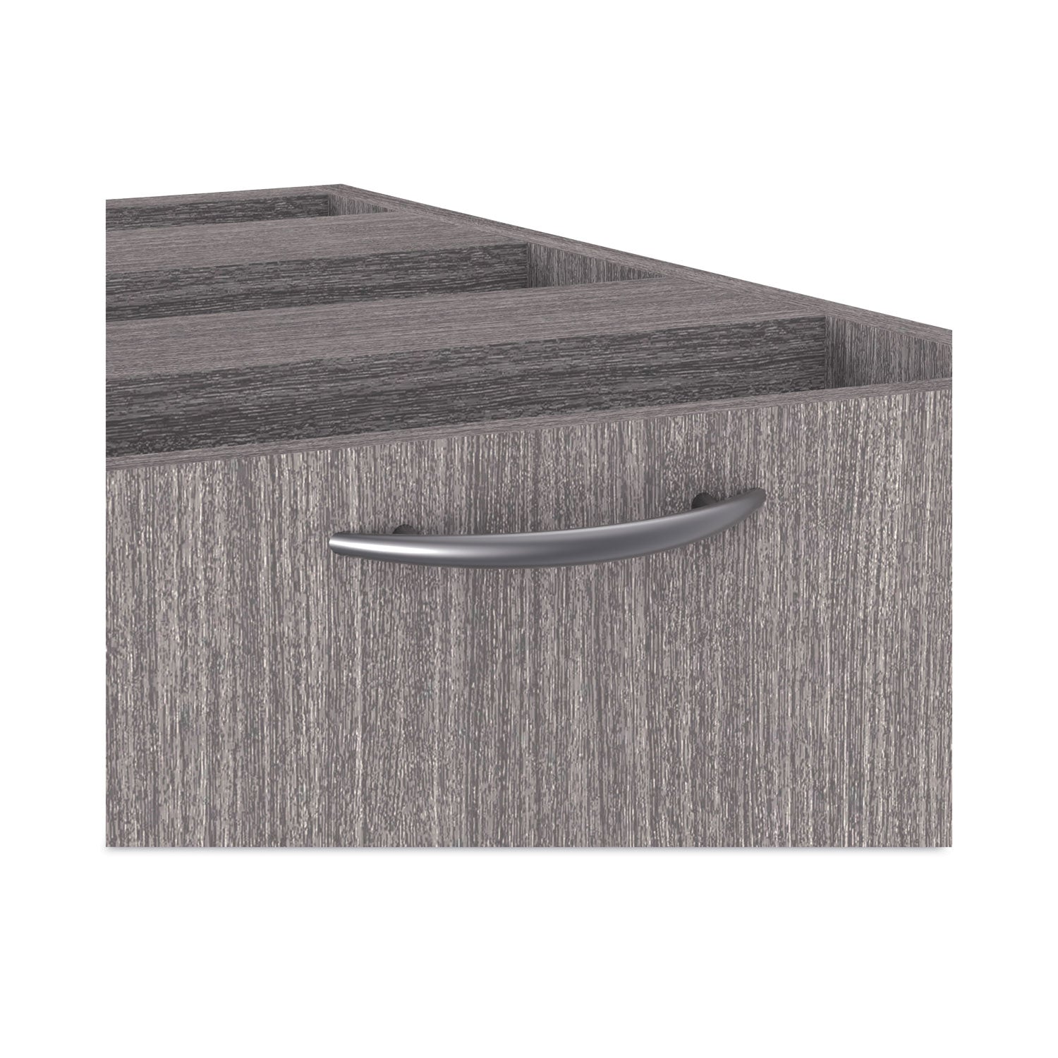Alera Valencia Series Full Pedestal File, Left/Right, 3-Drawers: Box/Box/File, Legal/Letter, Gray, 15.63" x 20.5" x 28.5