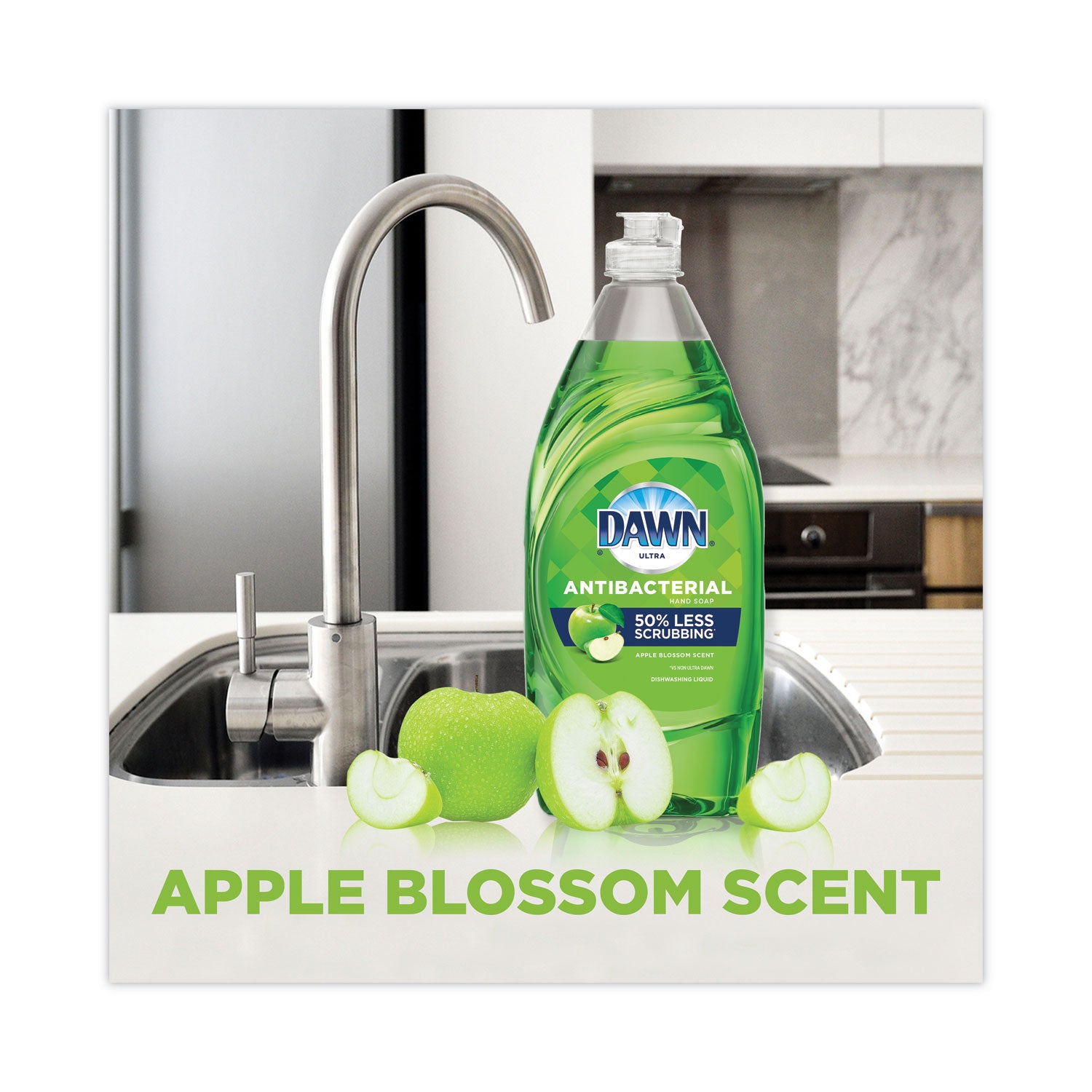 Ultra Antibacterial Dishwashing Liquid, Apple Blossom Scent, 38 oz Bottle - 7