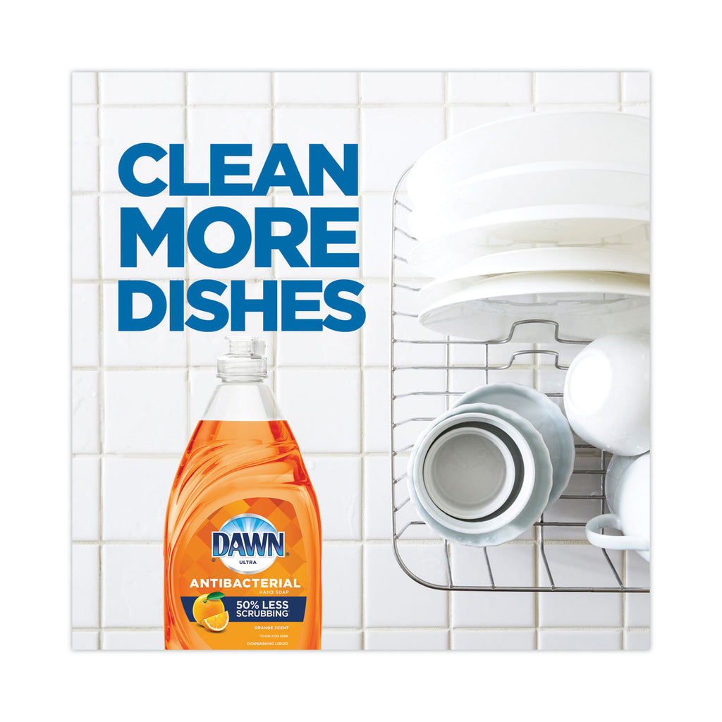 Ultra Antibacterial Dishwashing Liquid, Orange Scent, 38 oz Bottle, 8/Carton