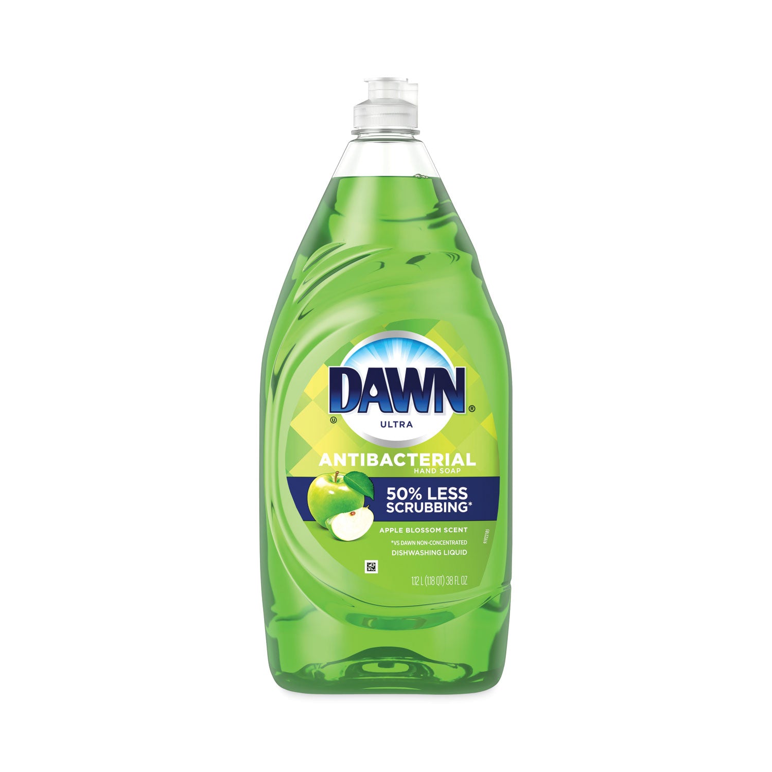 Ultra Antibacterial Dishwashing Liquid, Apple Blossom Scent, 38 oz Bottle - 1