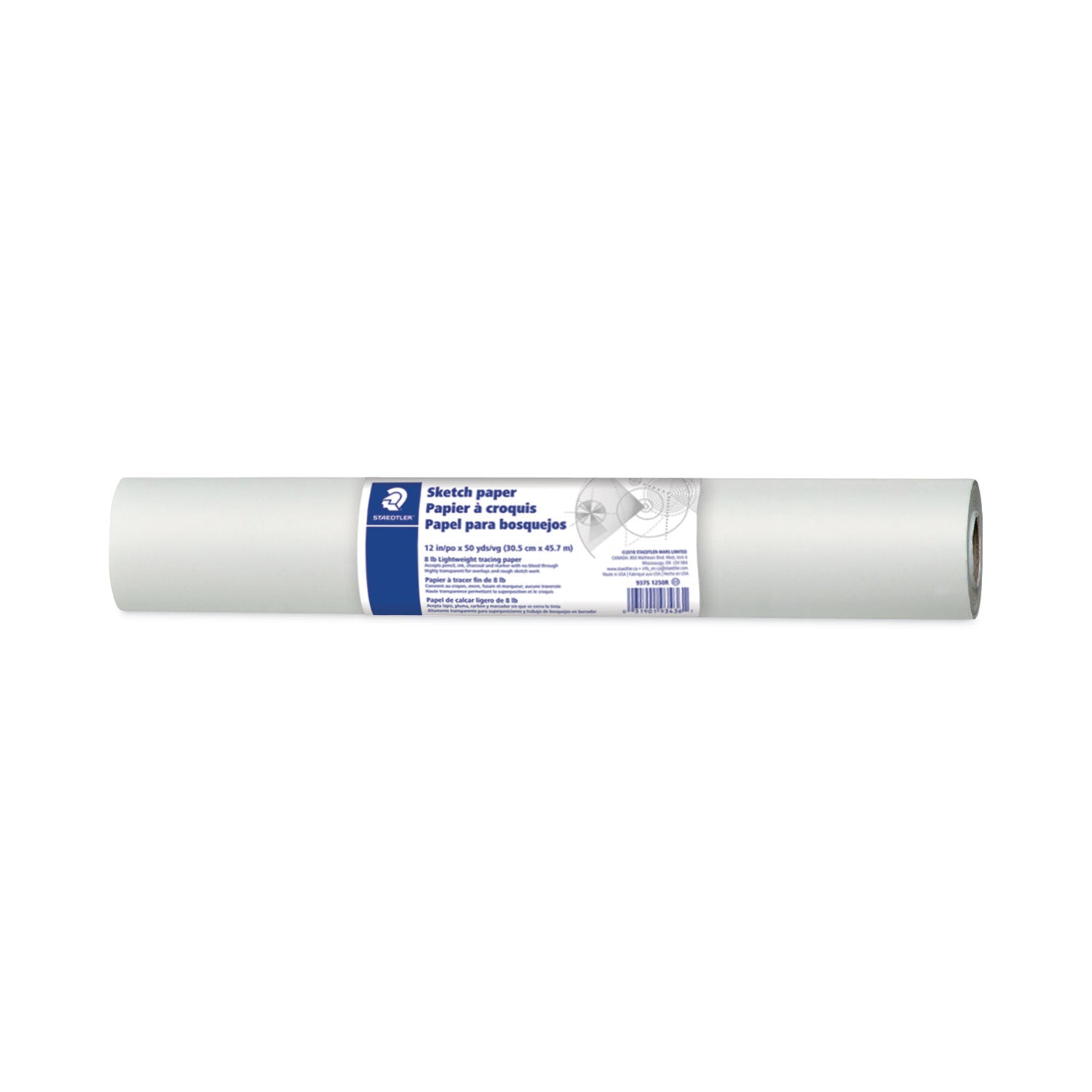 transparent-sketch-paper-roll-8-lb-bond-weight-12-x-50-yd-white_std937s1250r - 1