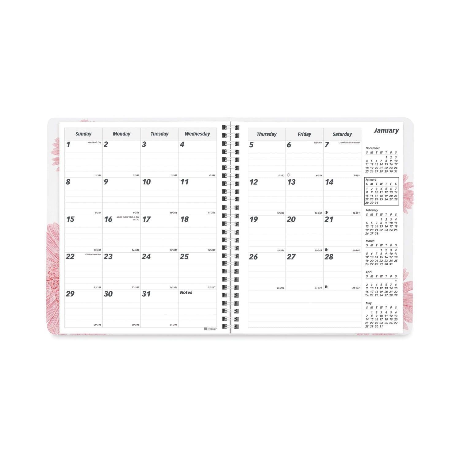 essential-collection-14-month-ruled-monthly-planner-888-x-713-daisy-black-pink-cover-14-month-dec-to-jan-2023-to-2025_redcb1200g05 - 2