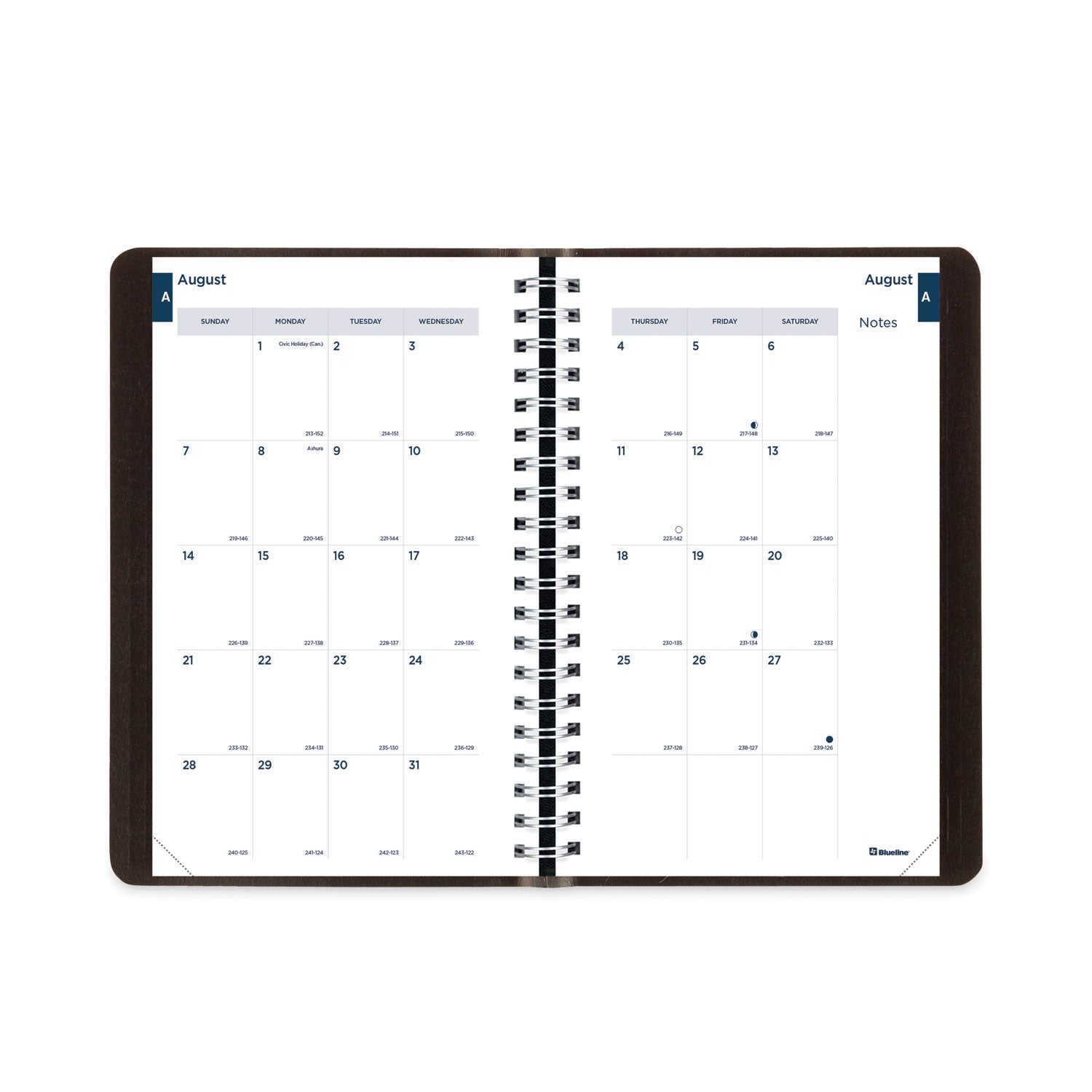 academic-daily-monthly-planner-8-x-5-black-cover-12-month-aug-to-july-2023-to-2024_redca201blk - 2