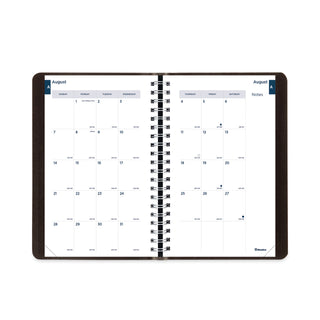 Academic Daily/Monthly Planner, 8 x 5, Black Cover, 12-Month (Aug to July): 2023 to 2024