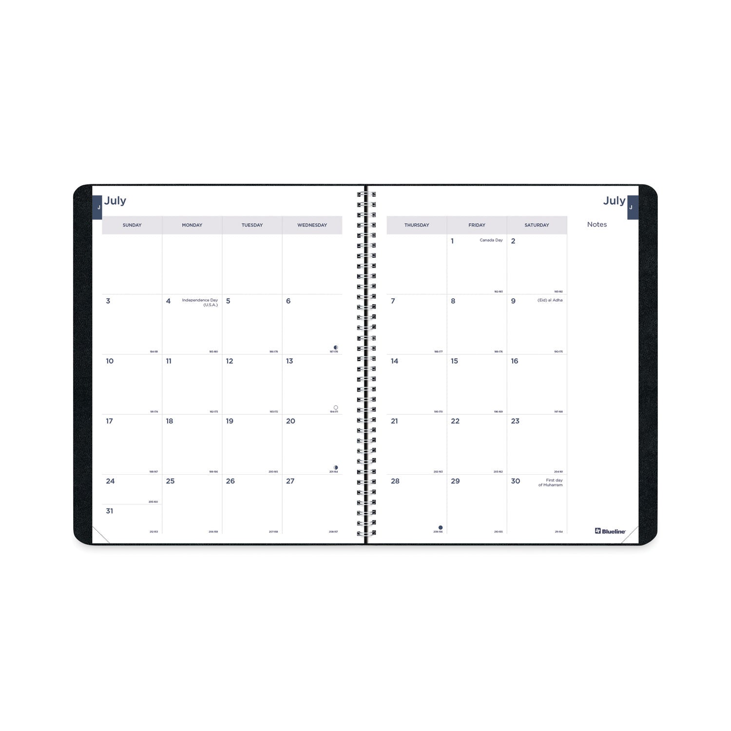 academic-monthly-planner-11-x-85-black-cover-14-month-july-to-aug-2023-to-2024_redca701blk - 3