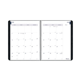 Academic Monthly Planner, 11 x 8.5, Black Cover, 14-Month (July to Aug): 2023 to 2024