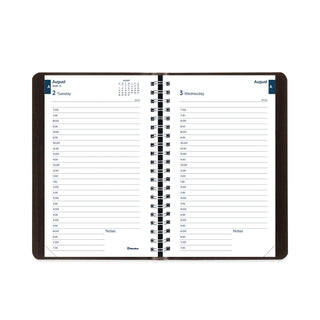 Academic Daily/Monthly Planner, 8 x 5, Black Cover, 12-Month (Aug to July): 2023 to 2024