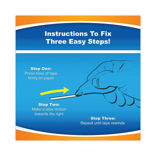 Wite-Out EZ Correct Correction Tape, Non-Refillable, Randomly Assorted Applicator Colors, 0.17" x 472