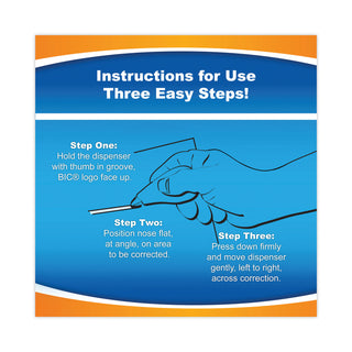Wite-Out EZ Correct Correction Tape, Non-Refillable, Randomly Assorted Applicator Colors, 0.17" x 472