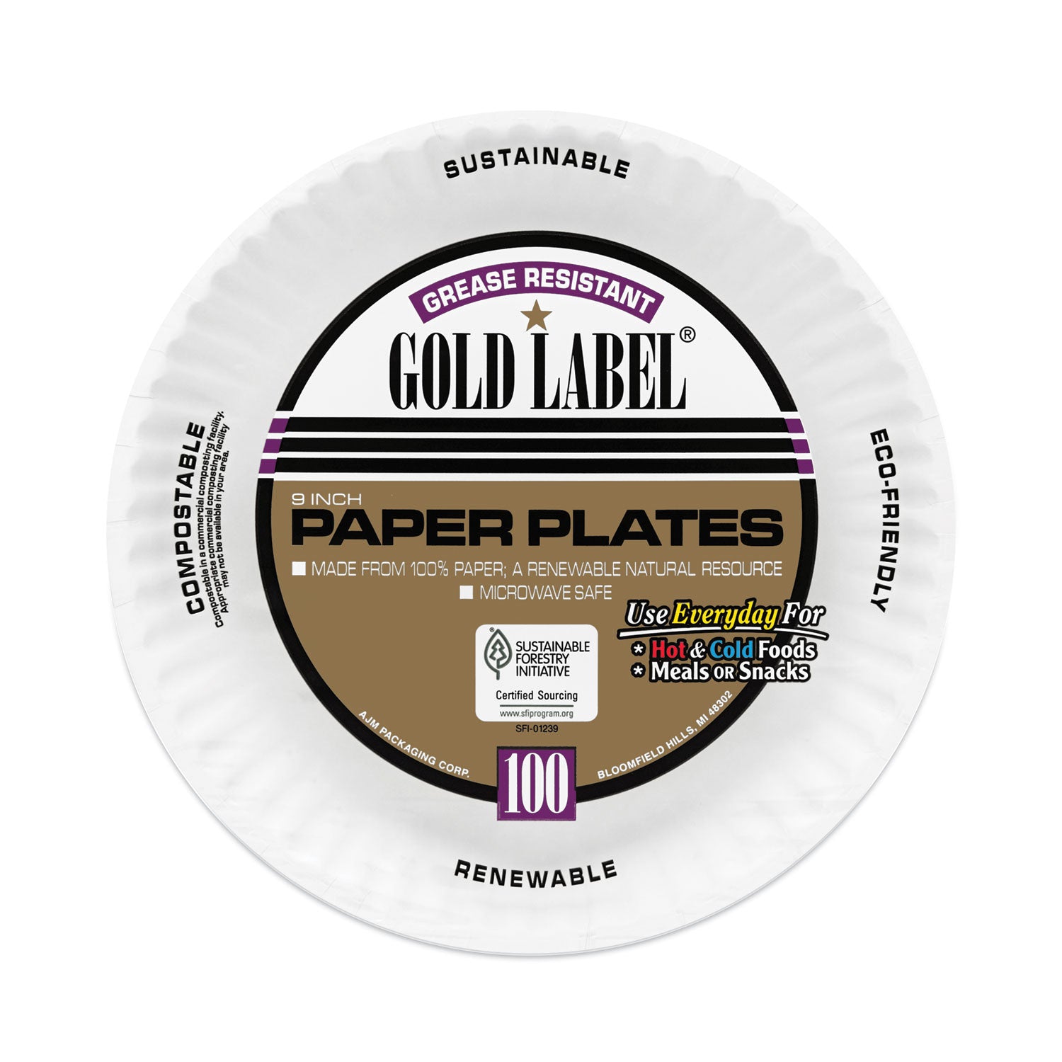 coated-paper-plates-9-dia-white-100-pack-12-packs-carton_ajmcp9goawh - 2