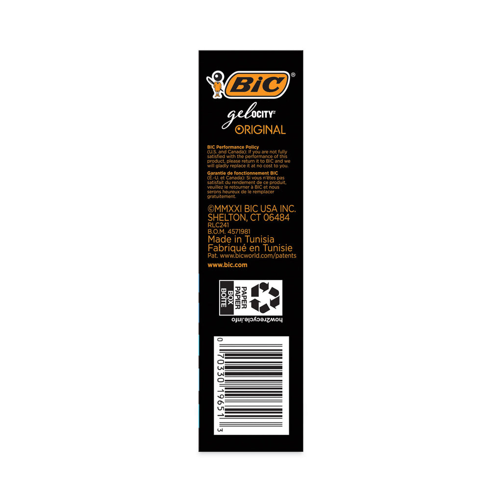 Gel-ocity Gel Pen Value Pack, Retractable, Medium 0.7 mm, Black Ink, Clear/Black Barrel, 24/Pack