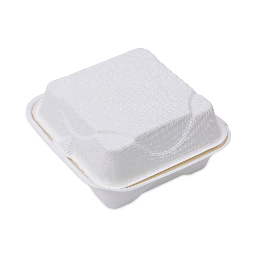 bagasse-hinged-clamshell-containers-6-x-6-x-3-white-sugarcane-50-pack-10-packs-carton_ecoephc6 - 8