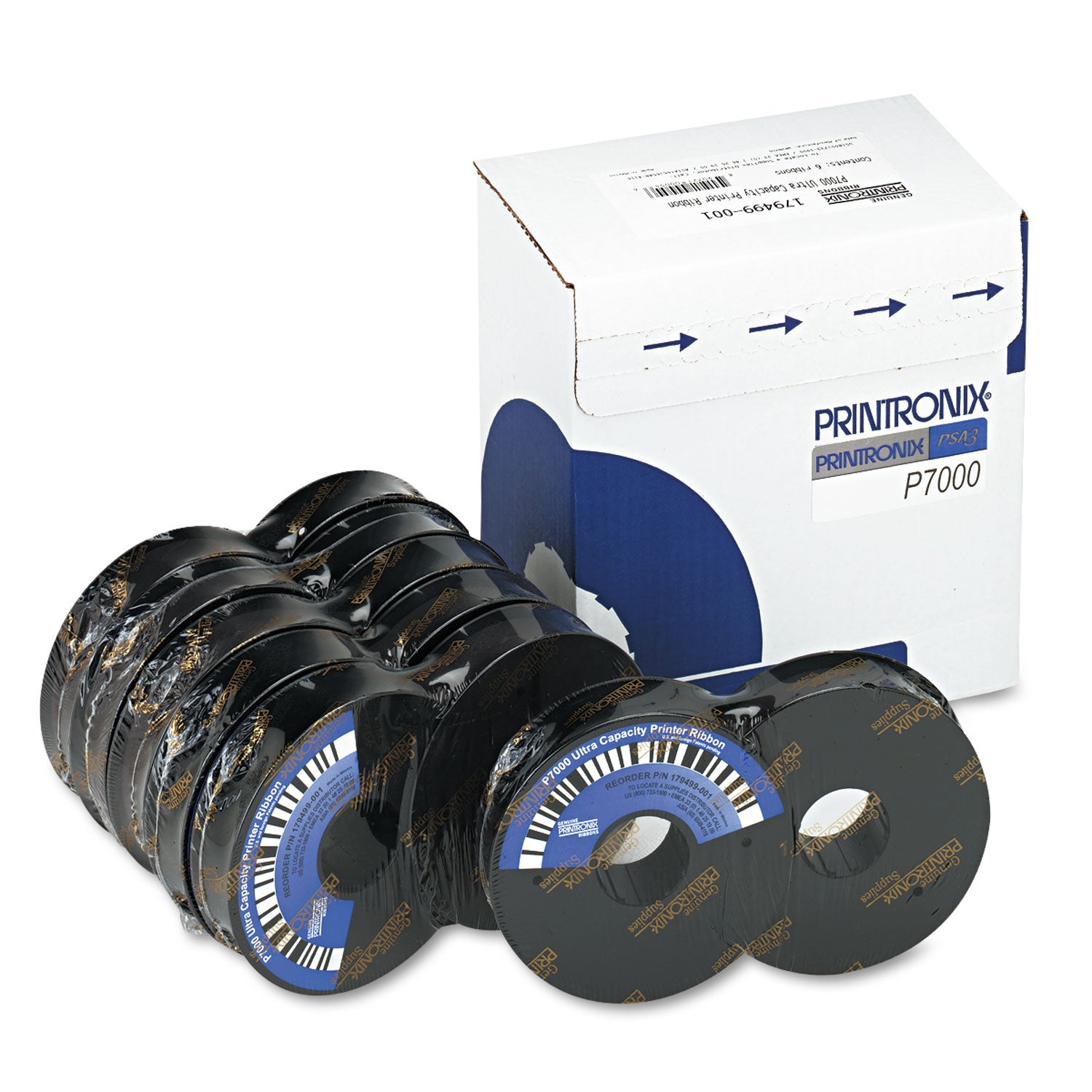 179499001 Ribbon, Black, 6/Box - 
