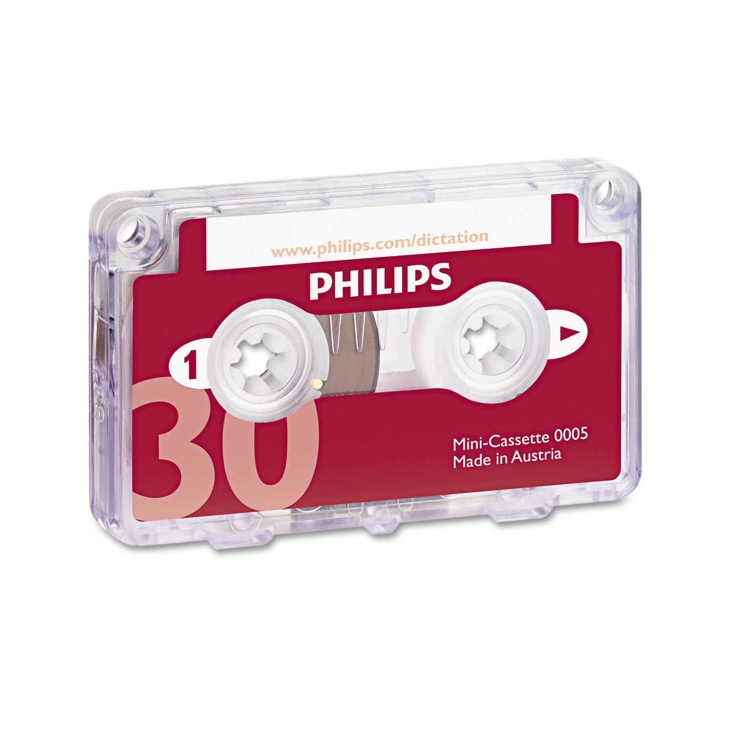 Audio and Dictation Mini Cassette, 30 min (15 min x 2), 10/Pack - 