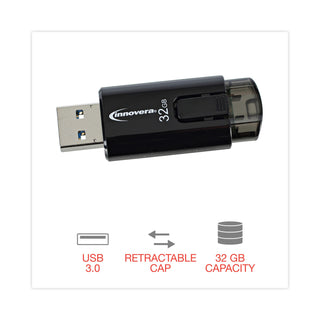 USB 3.0 Flash Drive, 32 GB, 3/Pack