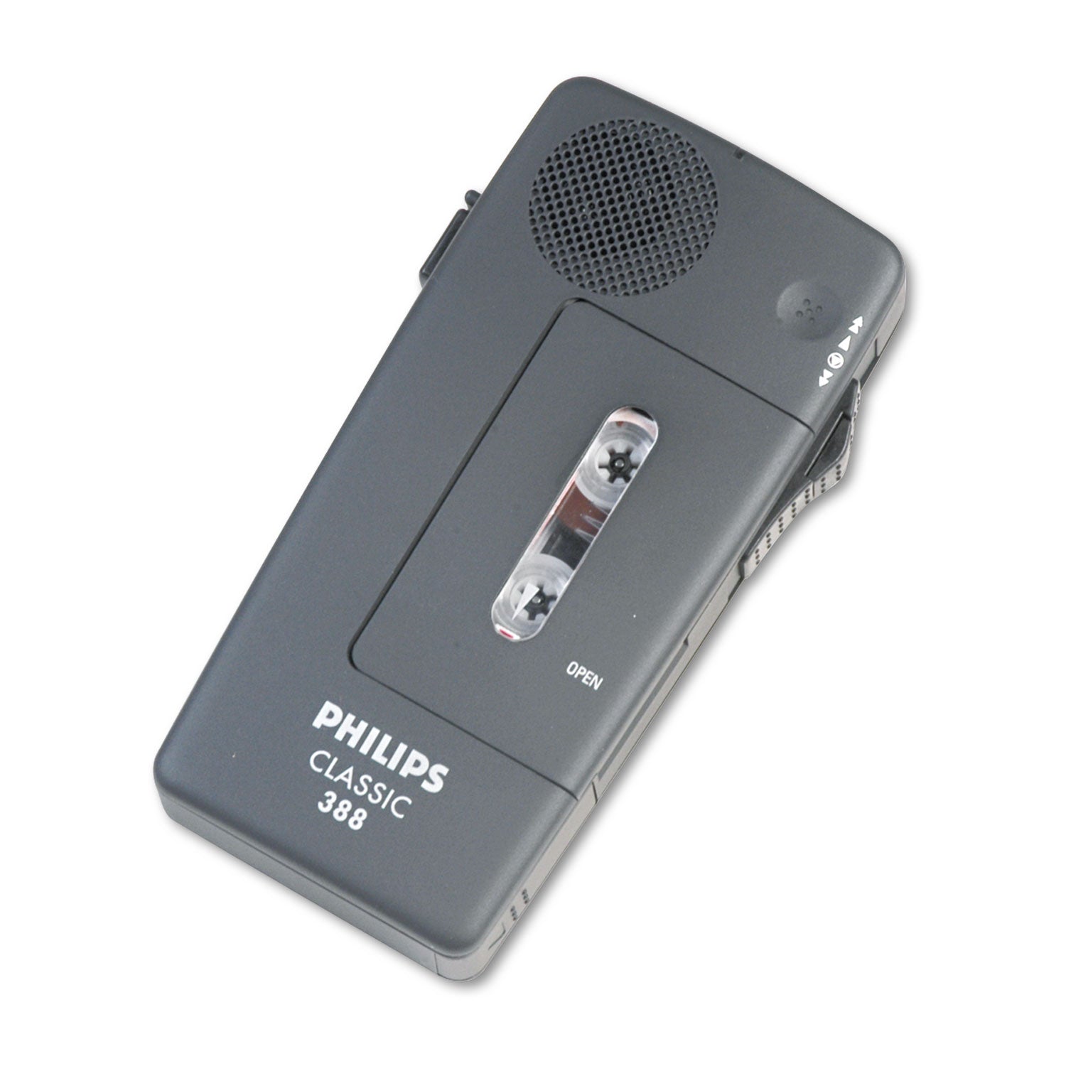 Pocket Memo 388 Slide Switch Mini Cassette Dictation Recorder - 