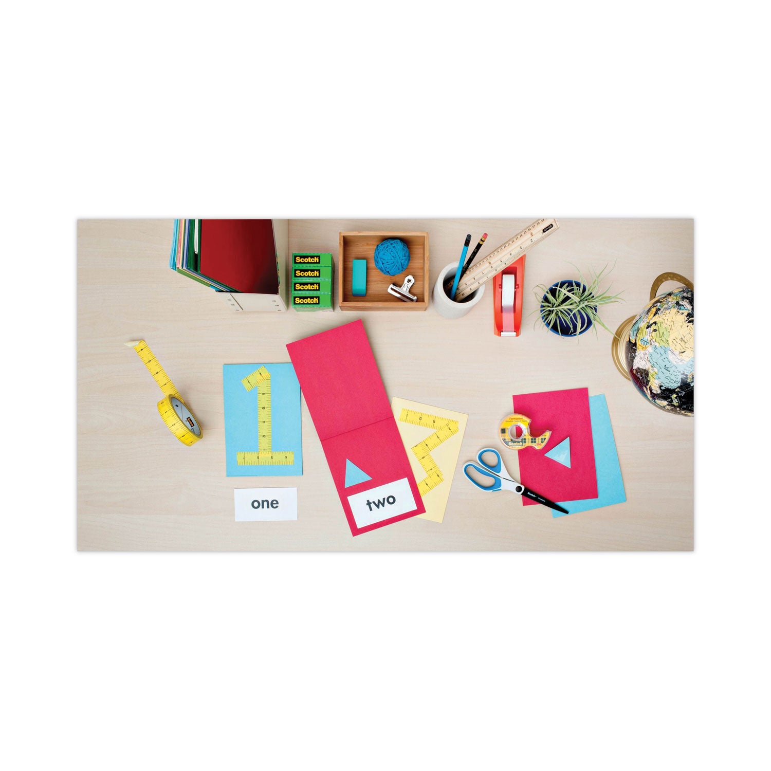 Double-Sided Permanent Tape in Handheld Dispenser, 1" Core, 0.5" x 20.83 ft, Clear