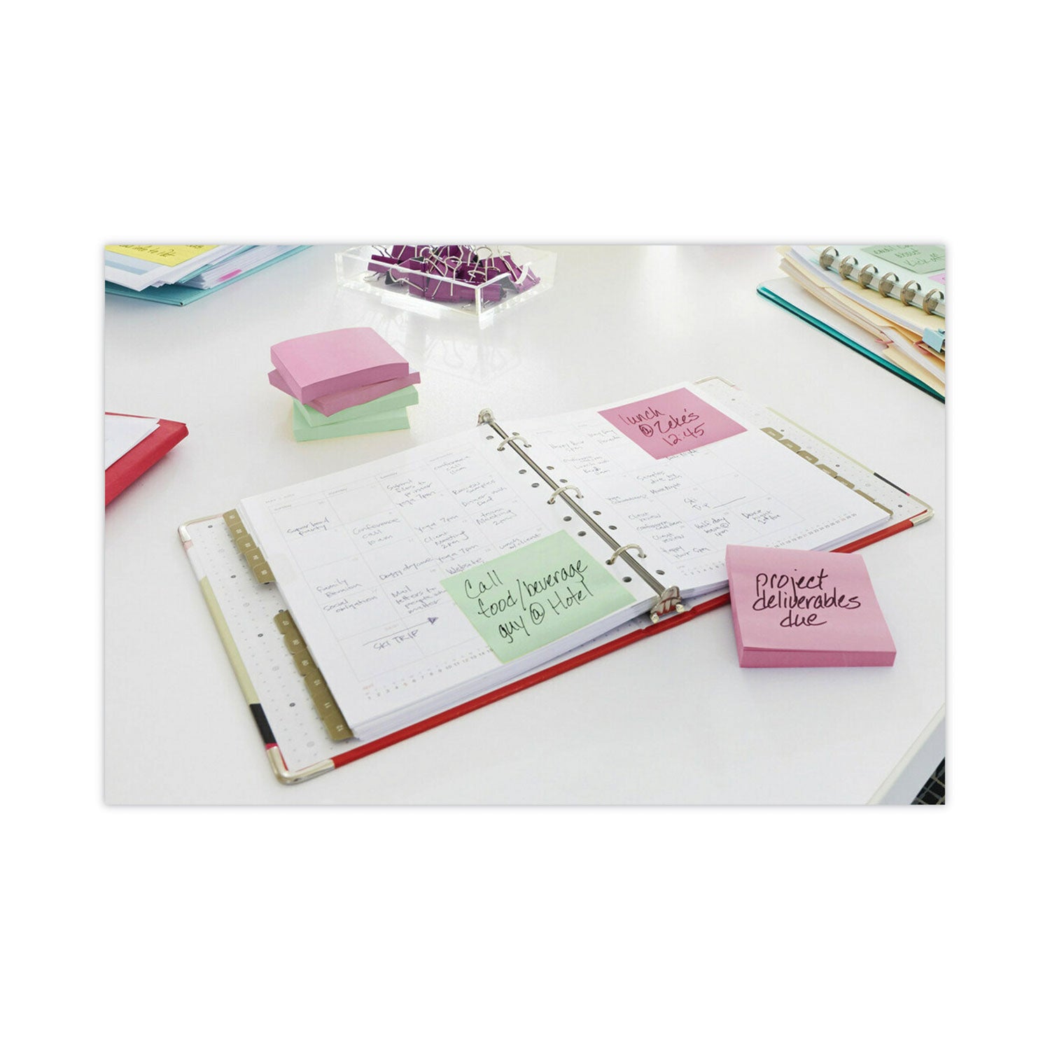 Original Pads in Beachside Cafe Collection Colors, 3" x 3", 100 Sheets/Pad, 12 Pads/Pack - 