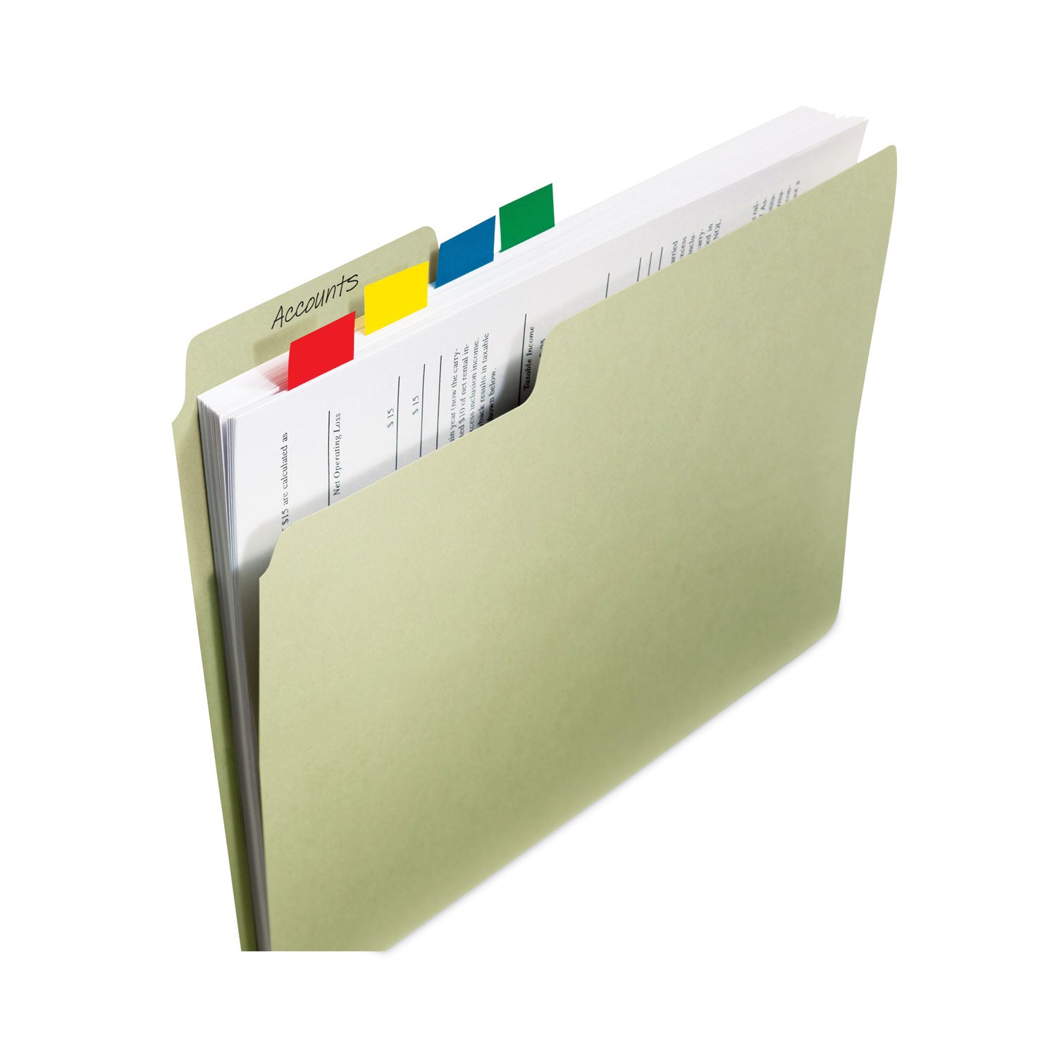 Standard Page Flags in Dispenser, White, 50 Flags/Dispenser, 2 Dispensers/Pack - 