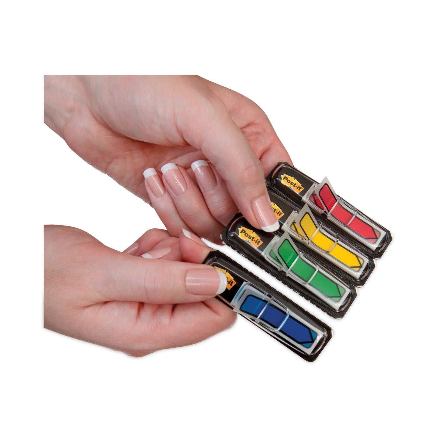 Arrow 0.5" Page Flags, Assorted Primary, 24/Color, 96 Flags/Pack - 6