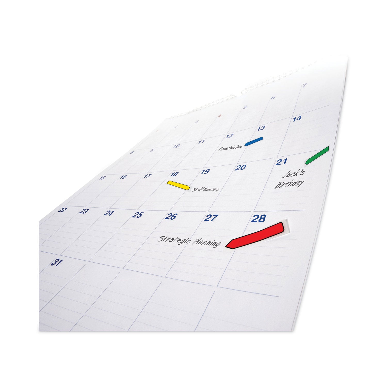 Arrow 0.5" Page Flags, Assorted Primary, 24/Color, 96 Flags/Pack - 7