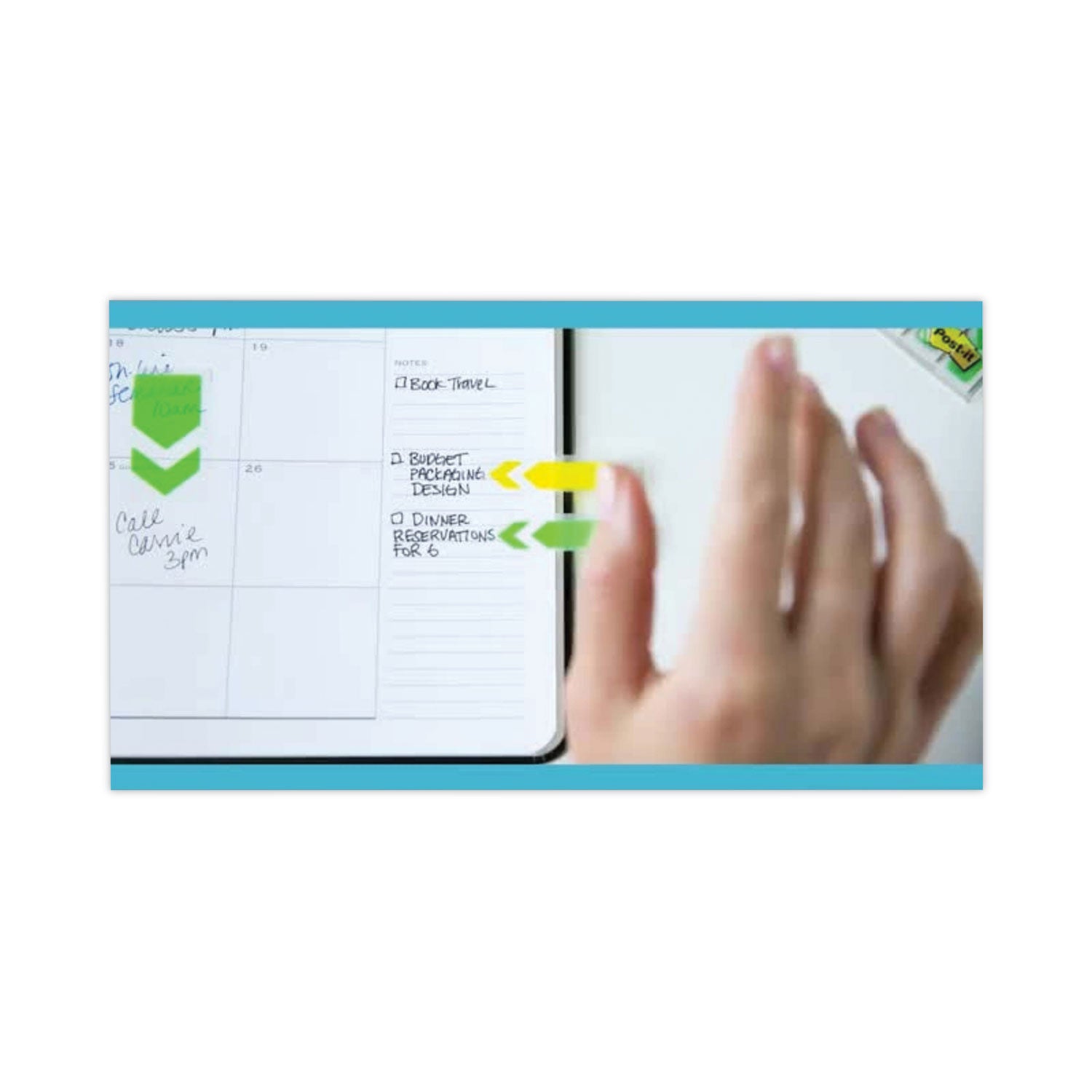 Arrow 0.5" Page Flags, Assorted Primary, 24/Color, 96 Flags/Pack - 8