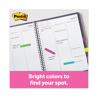 Arrow 0.5" Page Flags, Four Assorted Bright Colors, 24/Color, 96 Flags/Pack