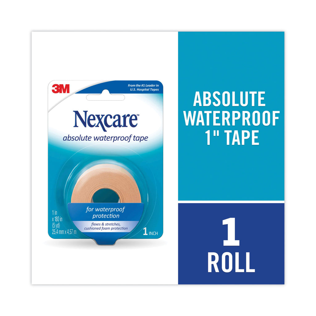 Absolute Waterproof First Aid Tape, Foam, 1 x 180