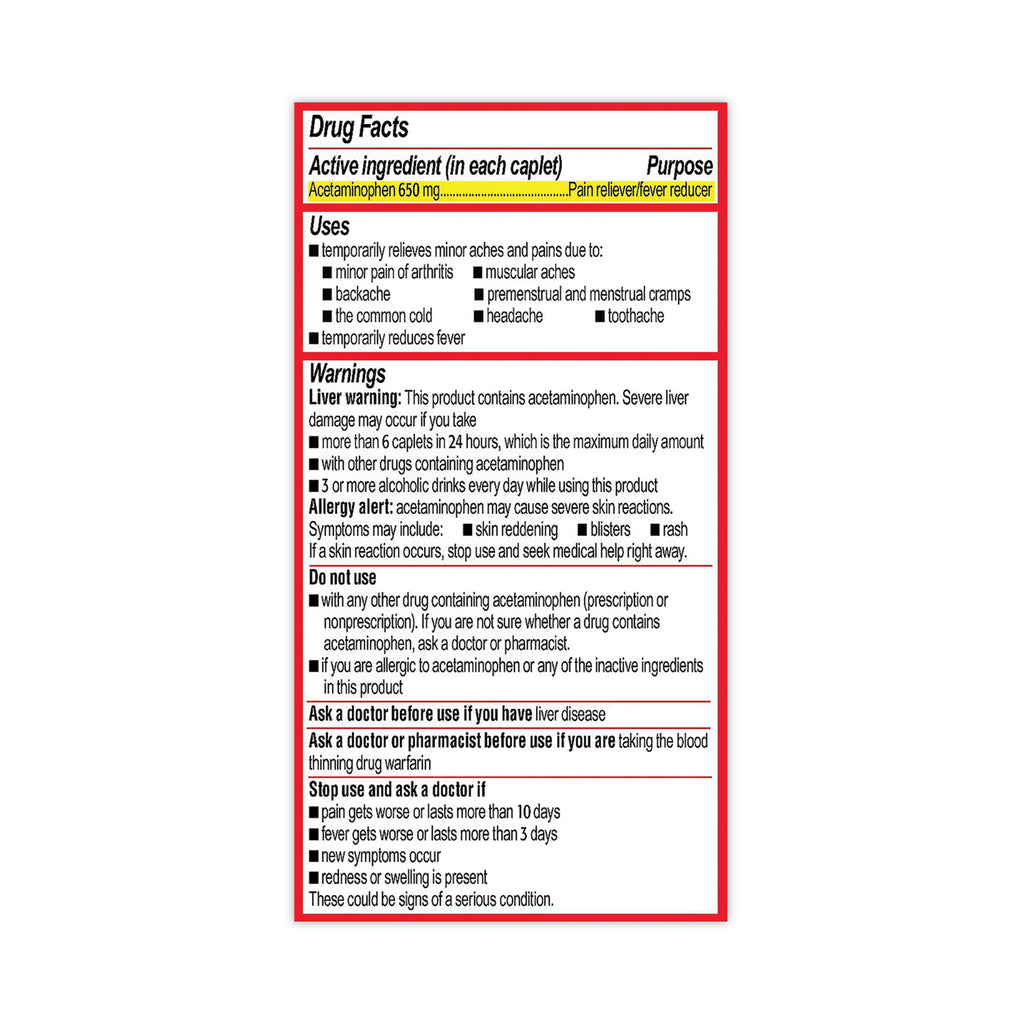 8-Hour Arthritis Pain Extended Release Tablets, 650 mg, 290/Bottle, Ships in 1-3 Business Days