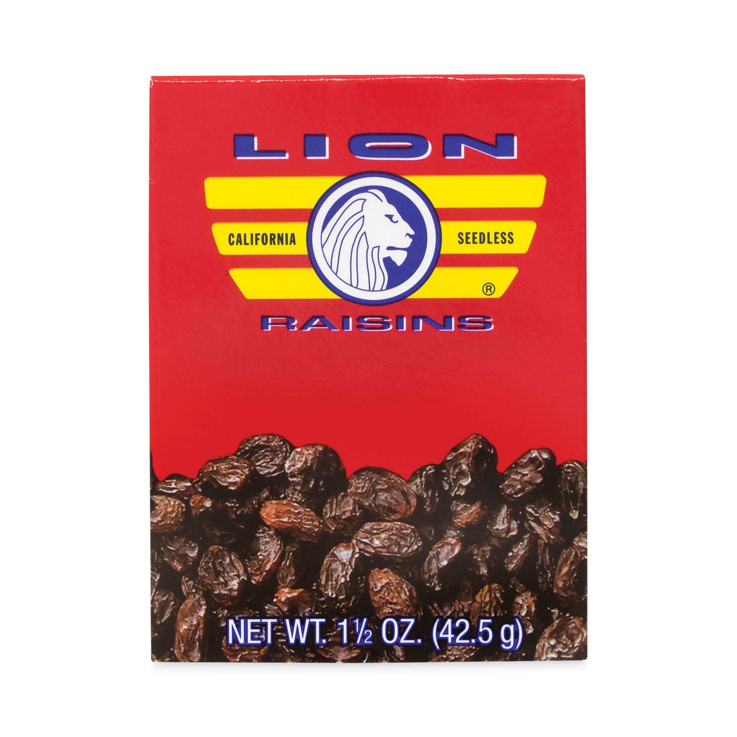 California Seedless Raisins, 1.5 oz Box, 6/Pack, Ships in 1-3 Business Days