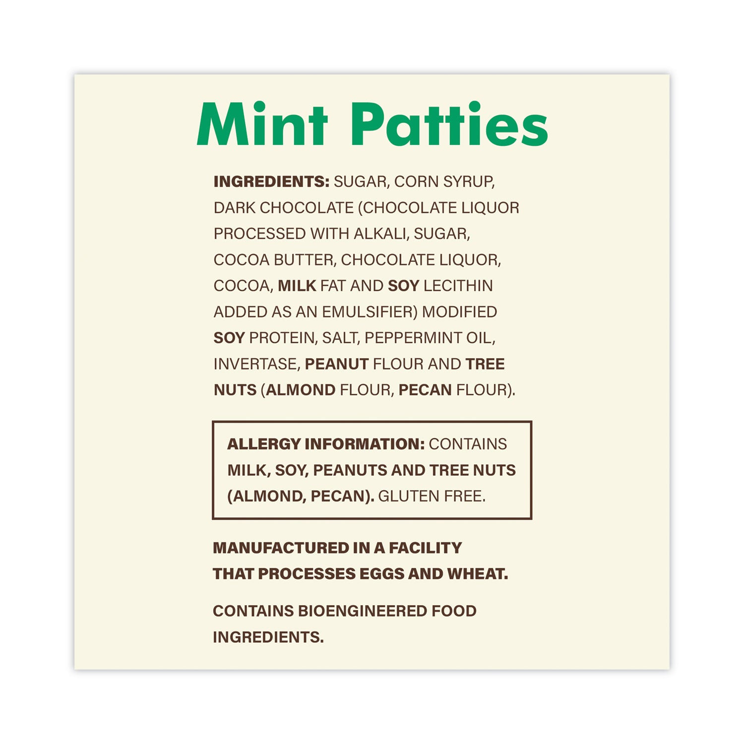 Mint Patties,175 Individually Wrapped, 3 lb Bag, Ships in 1-3 Business Days