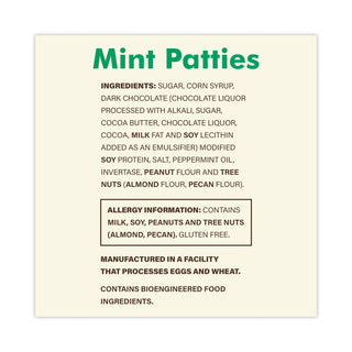 Mint Patties,175 Individually Wrapped, 3 lb Bag, Ships in 1-3 Business Days