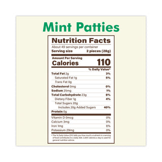 Mint Patties,175 Individually Wrapped, 3 lb Bag, Ships in 1-3 Business Days